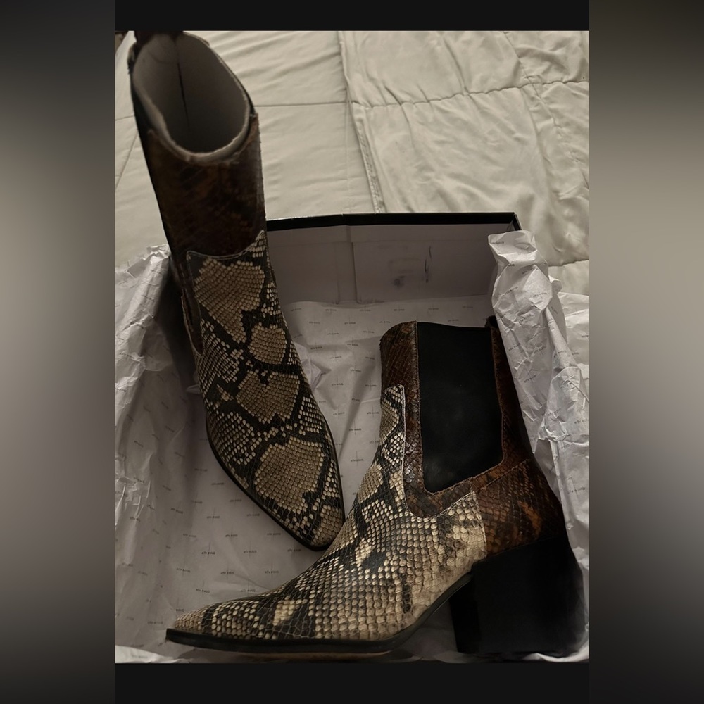 Dolce Vita Snakeskin Booties